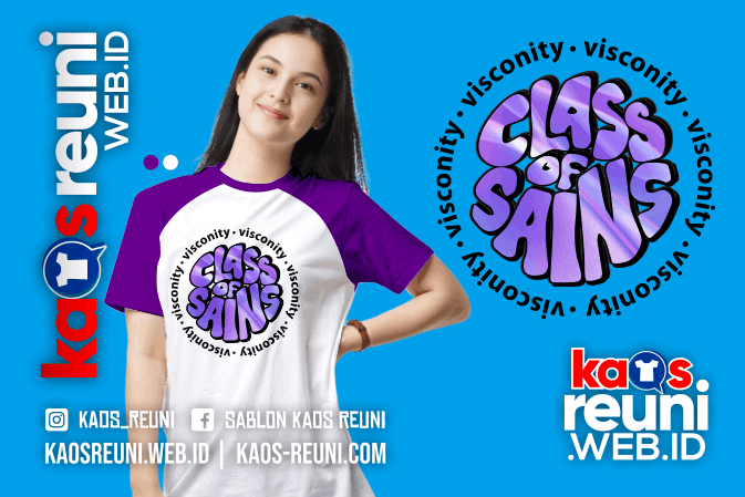 Desain Sablon Kaos Reuni Class of Sains