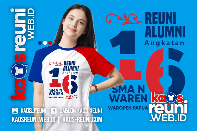 SMA N WAREN - Desain Sablon Kaos Reuni Alumni
