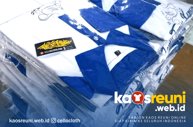 Sablon Kaos Reuni Berkerah Type Polo Shirt - Kaos Reuni