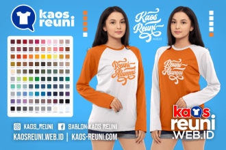 Warna Kaos Reuni Alumni Pola Kombinasi Raglan Lengan Panjang Merah Kuning Biru Hijau Putih Abu Hitam Dongker Navy Maroon Toska Pink Merah Jambu Katalok Katalog Warna (1)