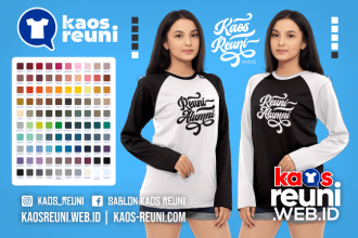 Warna Kaos Reuni Alumni Pola Kombinasi Raglan Lengan Panjang Merah Kuning Biru Hijau Putih Abu Hitam Dongker Navy Maroon Toska Pink Merah Jambu Katalok Katalog Warna (10)