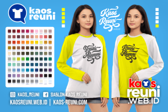 Warna Kaos Reuni Alumni Pola Kombinasi Raglan Lengan Panjang Merah Kuning Biru Hijau Putih Abu Hitam Dongker Navy Maroon Toska Pink Merah Jambu Katalok Katalog Warna (12)
