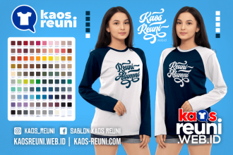 Warna Kaos Reuni Alumni Pola Kombinasi Raglan Lengan Panjang Merah Kuning Biru Hijau Putih Abu Hitam Dongker Navy Maroon Toska Pink Merah Jambu Katalok Katalog Warna (13)