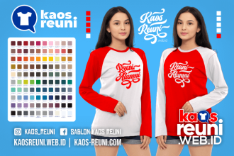 Warna Kaos Reuni Alumni Pola Kombinasi Raglan Lengan Panjang Merah Kuning Biru Hijau Putih Abu Hitam Dongker Navy Maroon Toska Pink Merah Jambu Katalok Katalog Warna (3)