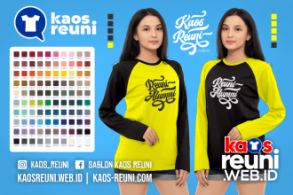 Warna Kaos Reuni Alumni Pola Kombinasi Raglan Lengan Panjang Merah Kuning Biru Hijau Putih Abu Hitam Dongker Navy Maroon Toska Pink Merah Jambu Katalok Katalog Warna (31)