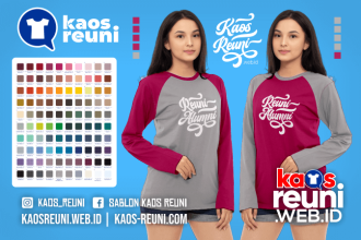 Warna Kaos Reuni Alumni Pola Kombinasi Raglan Lengan Panjang Merah Kuning Biru Hijau Putih Abu Hitam Dongker Navy Maroon Toska Pink Merah Jambu Katalok Katalog Warna (32)
