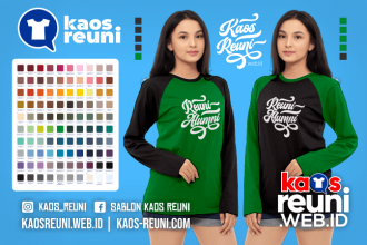 Warna Kaos Reuni Alumni Pola Kombinasi Raglan Lengan Panjang Merah Kuning Biru Hijau Putih Abu Hitam Dongker Navy Maroon Toska Pink Merah Jambu Katalok Katalog Warna (37)