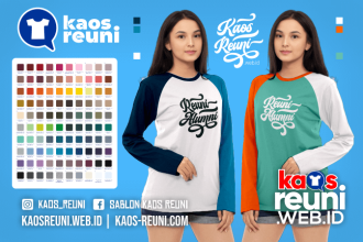 Warna Kaos Reuni Alumni Pola Kombinasi Raglan Lengan Panjang Merah Kuning Biru Hijau Putih Abu Hitam Dongker Navy Maroon Toska Pink Merah Jambu Katalok Katalog Warna (39)