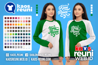 Warna Kaos Reuni Alumni Pola Kombinasi Raglan Lengan Panjang Merah Kuning Biru Hijau Putih Abu Hitam Dongker Navy Maroon Toska Pink Merah Jambu Katalok Katalog Warna (4)