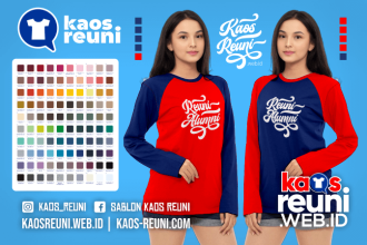 Warna Kaos Reuni Alumni Pola Kombinasi Raglan Lengan Panjang Merah Kuning Biru Hijau Putih Abu Hitam Dongker Navy Maroon Toska Pink Merah Jambu Katalok Katalog Warna (42)