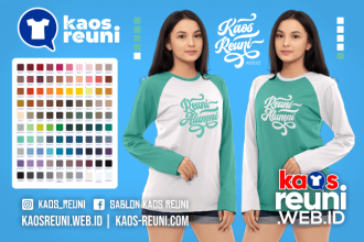 Warna Kaos Reuni Alumni Pola Kombinasi Raglan Lengan Panjang Merah Kuning Biru Hijau Putih Abu Hitam Dongker Navy Maroon Toska Pink Merah Jambu Katalok Katalog Warna (48)