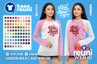 Warna Kaos Reuni Alumni Pola Kombinasi Raglan Lengan Panjang Merah Kuning Biru Hijau Putih Abu Hitam Dongker Navy Maroon Toska Pink Merah Jambu Katalok Katalog Warna (49)