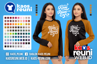 Warna Kaos Reuni Alumni Pola Kombinasi Raglan Lengan Panjang Merah Kuning Biru Hijau Putih Abu Hitam Dongker Navy Maroon Toska Pink Merah Jambu Katalok Katalog Warna (51)
