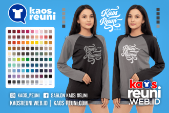 Warna Kaos Reuni Alumni Pola Kombinasi Raglan Lengan Panjang Merah Kuning Biru Hijau Putih Abu Hitam Dongker Navy Maroon Toska Pink Merah Jambu Katalok Katalog Warna (56)