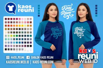 Warna Kaos Reuni Alumni Pola Kombinasi Raglan Lengan Panjang Merah Kuning Biru Hijau Putih Abu Hitam Dongker Navy Maroon Toska Pink Merah Jambu Katalok Katalog Warna (60)