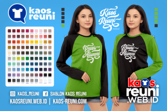 Warna Kaos Reuni Alumni Pola Kombinasi Raglan Lengan Panjang Merah Kuning Biru Hijau Putih Abu Hitam Dongker Navy Maroon Toska Pink Merah Jambu Katalok Katalog Warna (61)